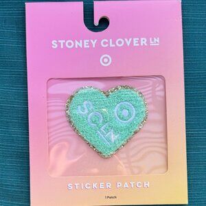Stoney Clover Lane Target Sticker Aqua Heart Patch